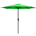 9ft Adjustable Outdoor Patio Umbrella Neon Green