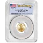 Presale - 2024-W Proof $5 American Gold Eagle 1/10 oz PCGS PR70DCAM FS Flag L...