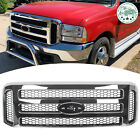For Ford 1999-2004 Super Duty F250 F350 F450 F550 Excursion Chrome Grille (For: 2002 Ford F-250 Super Duty Lariat 7.3L)