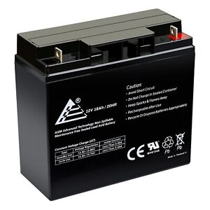 12V 18Ah SLA Sealed Lead Acid Replacement Battery for Universal Battery UB12180
