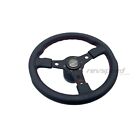 Volvo 240 242 244 Luisi Racing Steering Wheel Black Leather With Hub Kit 350mm (For: Volvo 240)