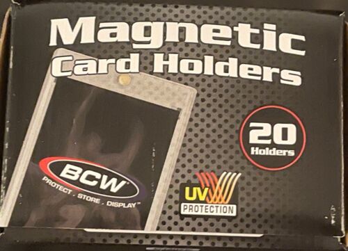 BCW Brand 35pt Magnetic One Touch Box of 20 Holders UV  1-MCH-35- Free Shipping!