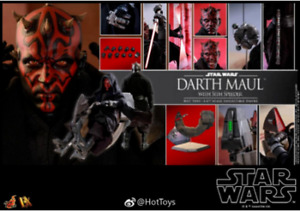Hot Toys DX17 Star Wars The Phantom Menace Darth Maul & Sith Speeder New