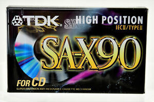 📼NEW~TDK SA-X90 High Position IEC II TYPE II Chrome Blank Cassette Tape Audio
