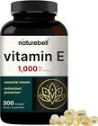Vitamin E 1000IU 300 Softgels d-Alpha Tocopherol Acetate Non GMO