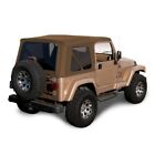 Jeep Wrangler TJ Soft top Replacement, 1997-2002, w/ Tinted Windows, Spice Denim