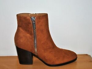 Nine West Women's Neva Brown Ankle Boots - Size 6