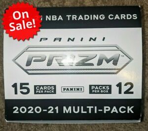 NEW 2020-21 Panini Prizm NBA Cello Multi Pack Box 12 Packs (180 Cards) Zion