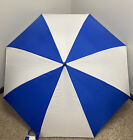 Golf Leighton Typhoon Blue/White 100% Nylon Automatic Open Umbrella, 64” W/Cover