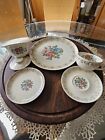 French Saxon Blossomtime China Dishes 5 Place Table Setting 21 pieces