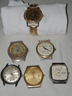 Lot of 6 Vintage Watches Wrangler, Lucerne, Wyler, Armitron, Caravelle, Waltham