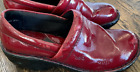 BOLO Patent Look Red Clogs / Casual Shoes, #J00605,Women's US Sz 6.5 EU 37