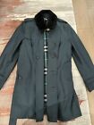 RARE BURBERRY GREEN W/ LINER TRENCH COAT CASHMERE WOOL COLLAR 46 36 MSRP $3890