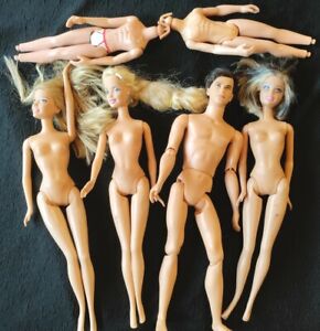 LOT OF (6) OLD BARBIE / KEN Type DOLLS & Others
