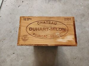 VINTAGE CHATEAU DUHART MILON Wine Crate PANEL Pauillac BORDEAUX Medoc