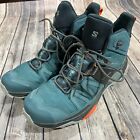 Salomon X Ultra 04 GORE-TEX Hiking Shoes Boots Mens 12 Blue Lace Camp Trail