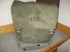 VINTAGE 60s Era Rucksack Backpack Heavy Canvas FSS Forestry Hiking Camping