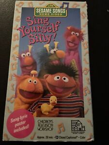 Sesame Street Songs “Sing Yourself Silly” VHS 1990