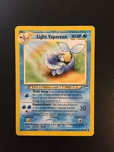 Light Vapeoreon 52/105 - MP - Neo Destiny Pokemon Card Uncommon Old Cheap 2002