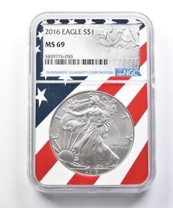 New ListingMS69 2016 American Silver Eagle - Graded NGC *541