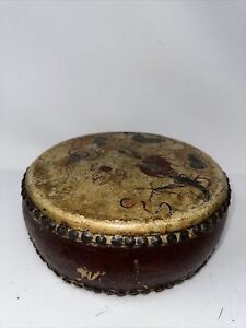 Antique Vintage 1920s-30s Handpainted Chinese Tom Tom Drum Trap Set 10