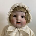 Antique Reproduction pm Grete 3/0 bisque 12” Doll By Gallery Originals Restrung