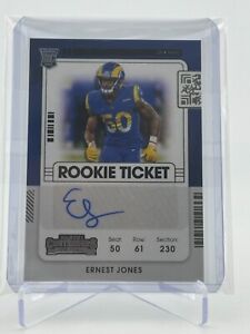 New Listing2021 Contenders Ernest Jones autograph Rookie Ticket NFL Rookie Card #196