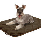 Paw Inspired® Washable Padded Plush Dog Crate Mats Kennel Pads Mattress Brown