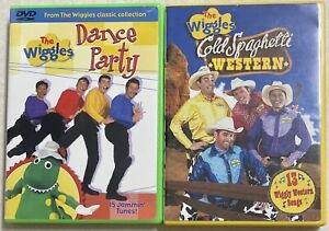 DVD Lot Of 2 The Wiggles: Dance Party & Cold Spaghetti Western PRESCHOOL MUSICAL