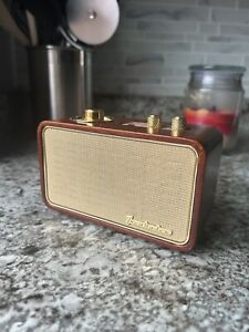 Retro Bluetooth Speaker, Trenbader Vintage Radio for Home Indoor, Wooden Vin