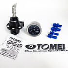 Black Universal Adjustable Tomei Fuel Pressure Regulator Type-S W/Gauge 185001 (For: Honda)