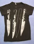My Chemical Romance Concert Tour T-Shirt Chef's Knives Black Shirt Size Ladies S