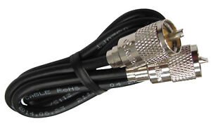 Procomm Pp8X50-Blk 50' Rg8X Black Coax Cable With Pl259 Connectors On Each End