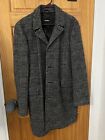 Mens Express Over Top Wool Coat Size Large