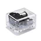Wind up Music Box for Gifts, Acrylic Clear Silver Music Box Music Box Blind Box