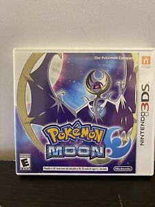Pokémon Ultra Moon - Nintendo 3DS with Shell Case Tested WORKS
