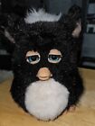 2005 Furby Emoto-Tronic Charcoal Black and White  WORKS TESTED Blue Eyes