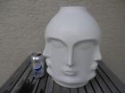 Perpetual Nordic Ceramic Face Head Planter / Vase 13 .5 