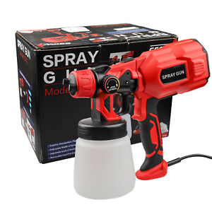 Paint Sprayer Gun Airless Power Electric 550W Home Handheld Spray with 3 Nozzles
