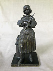 Vintage, Bronze Figure of Jeanne d'Arc, French, circa 1850's.