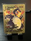 POKE'MON (FAN ART GOLD FOIL) CARD- CHARIZARD Vmax -TCP-330 HP-ETCHED COLLECTIBLE
