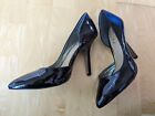 BCBG Pumps 7.5B Black 3.5 In. Heels Patent Leather Party Shoes.