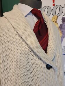 Brand New Wool Cardigan Shawl Collar Sweater Size XL (Read Description)