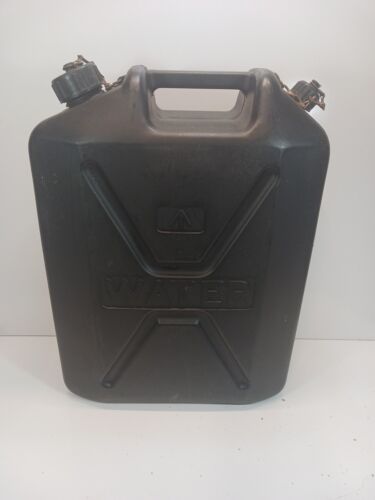 British Army Surplus Issue Black Water Jerry Can, 20L Plastic Storage Container