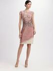 Akris Flamingo-Print Cap-Sleeve Silk Dress SZ 38 = US 6 - NWOT RT $2,990.00 + Tx