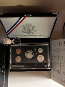 1995 United States Mint Silver Premier Proof Set With OGP box and coa