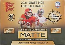 Sealed 2021 Wild Card Matte Gold Football MEGA PREMIUM Box ~1 Auto! RARE FIND