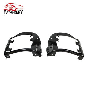Set of 2 Front Bumper Outer Brackets Steel For 2016-2019 Chevrolet Silverado1500