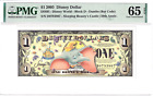 2005 $1 Disney Dollar DIS95 Sleeping Beauty's Castle Dumbo PMG 65EPQ #D0793867