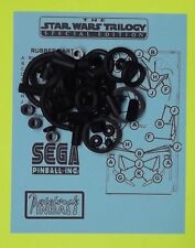 1997 Sega Star Wars Trilogy Pinball Machine Rubber Ring Kit